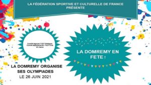 Affiche des olympiades de la Domrémy