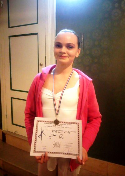 2ème place dans sa catégorie pour Elise Bardoult à la demi-finale du Concours International de Danse Petipa à Mulhouse