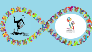deux Logos : fédéral gymnastique 2022 et 100 ans de la JA
