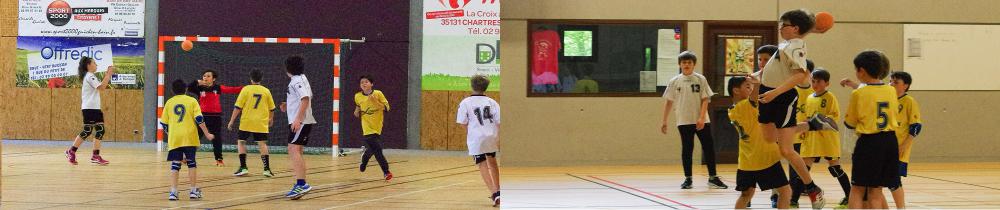 Jeunes en pleine action au Handball